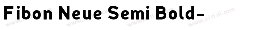 Fibon Neue Semi Bold字体转换